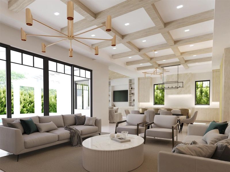 Furnished interior view inside a new home in , Delray Beach (Image 6).