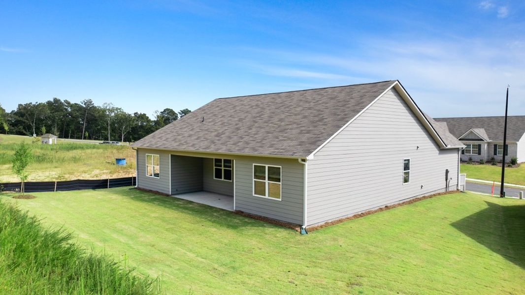 Representative exterior details of a home built from the Denton by D.R. Horton in Lost Creek, Dallas (Image 21). Representative exterior details of a home built from the Denton by D.R. Horton in Lost Creek, Dallas (Image 21).