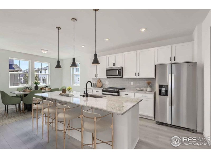 Chef's kitchen perfect for entertaining