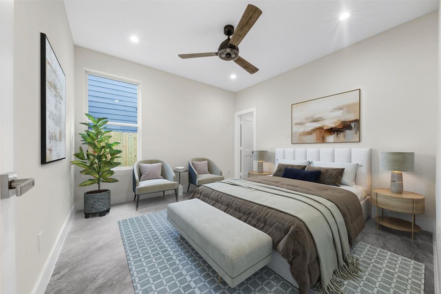 Furnished interior view inside a new home in , Houston (Image 11). Furnished interior view inside a new home in , Houston (Image 11).