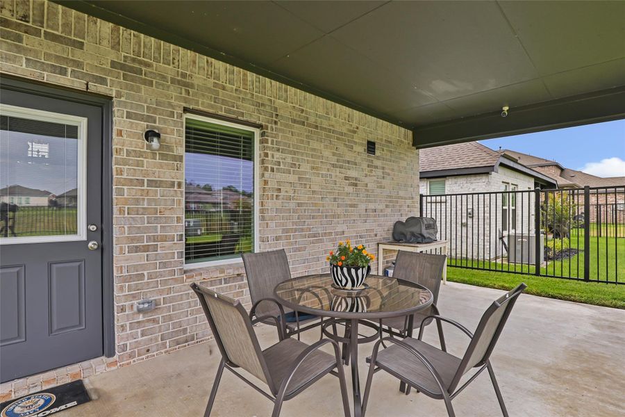Exterior details and patio area of a home in , Houston (Image 3). Exterior details and patio area of a home in , Houston (Image 3).