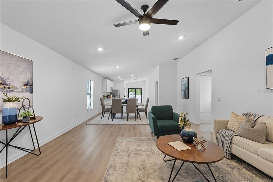 Furnished interior view inside a new home in , Tampa (Image 17). Furnished interior view inside a new home in , Tampa (Image 17).