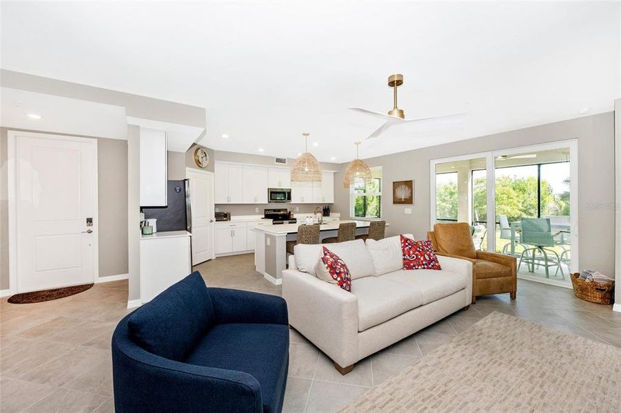 Furnished interior view inside a new home in Wellen Park Golf & Country Club, Venice (Image 18).