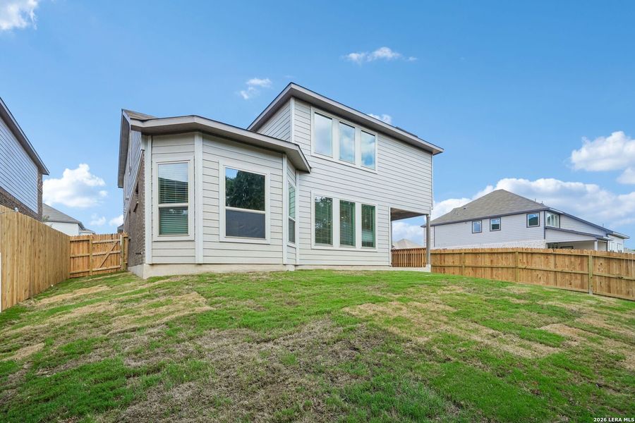 Exterior details and patio area of a home in Fox Falls, Boerne (Image 28).