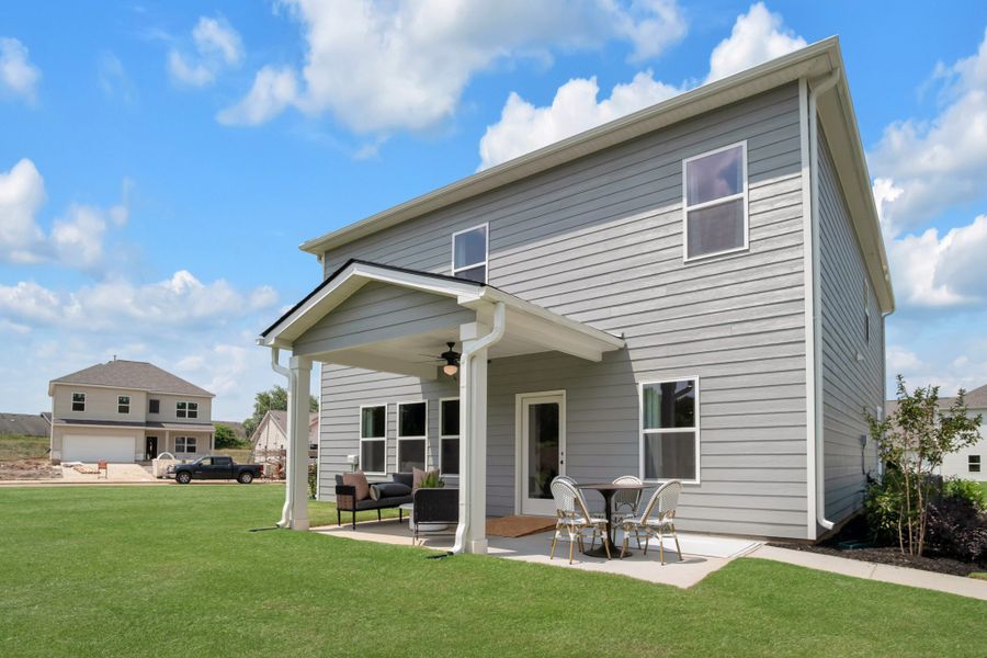 Exterior details and patio area of a home in Hampshire Hills, Columbia (Image 4).