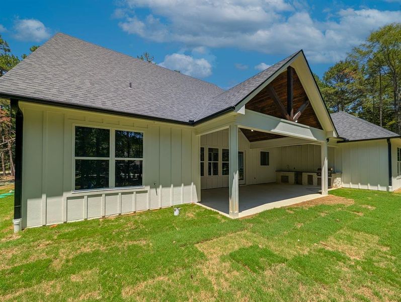 Exterior details and patio area of a home in , Tyler (Image 3).