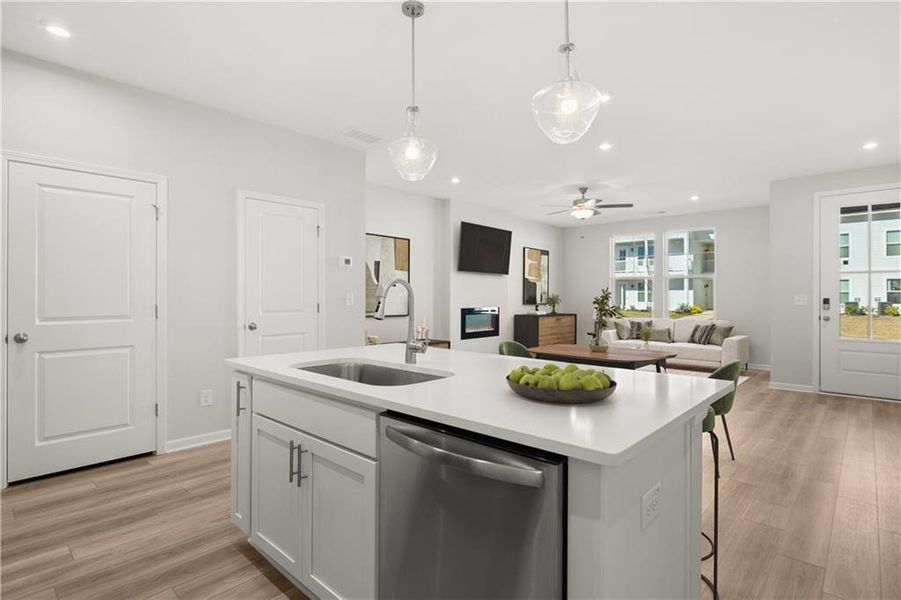 Furnished interior view inside a new home in Stegall Village, Emerson (Image 19). Furnished interior view inside a new home in Stegall Village, Emerson (Image 19).