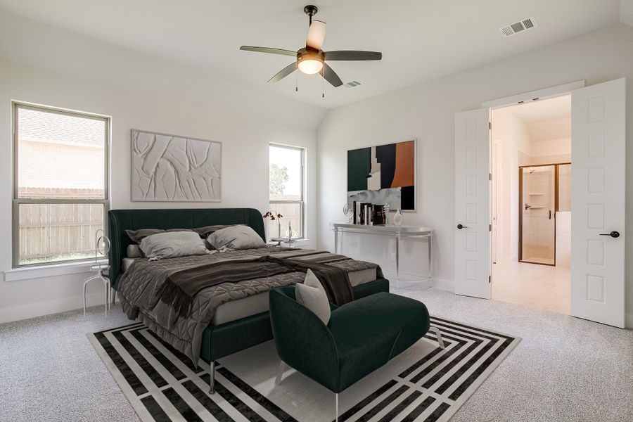 Representative furnished interior of a home built from the The Addison by Kenmark Homes in Coyote Crossing, Godley (Image 10). Representative furnished interior of a home built from the The Addison by Kenmark Homes in Coyote Crossing, Godley (Image 10).