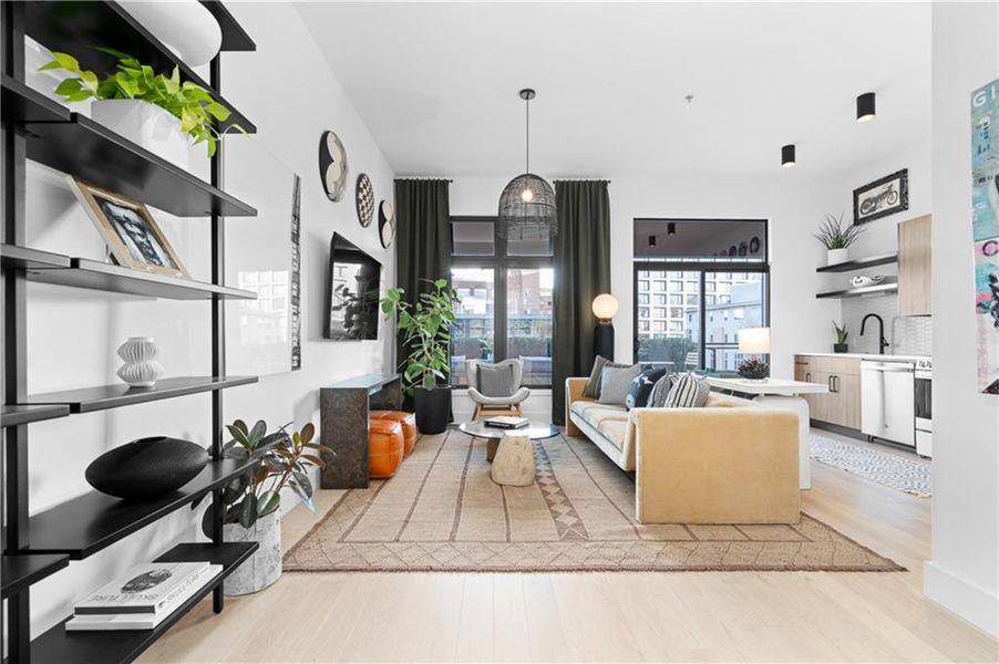 Furnished interior view inside a new home in , Atlanta (Image 14).