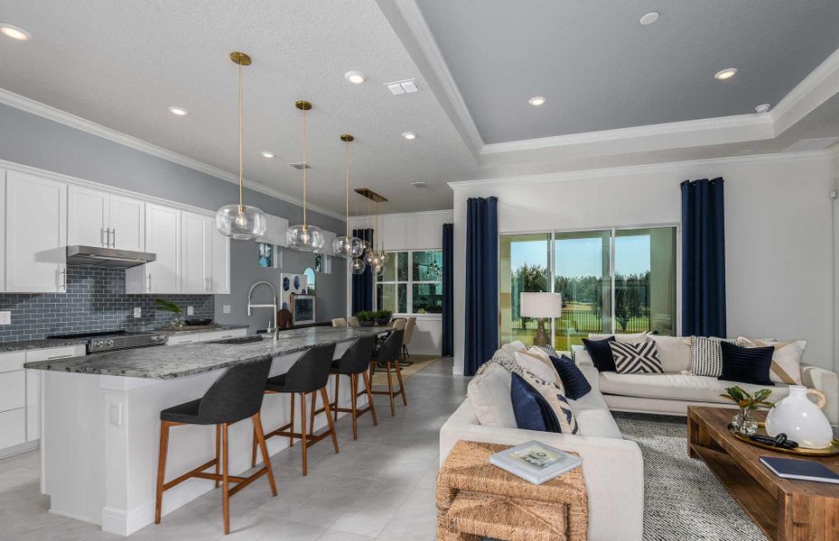 Furnished interior view inside a new home in Del Webb Stone Creek, Ocala (Image 16). Furnished interior view inside a new home in Del Webb Stone Creek, Ocala (Image 16).