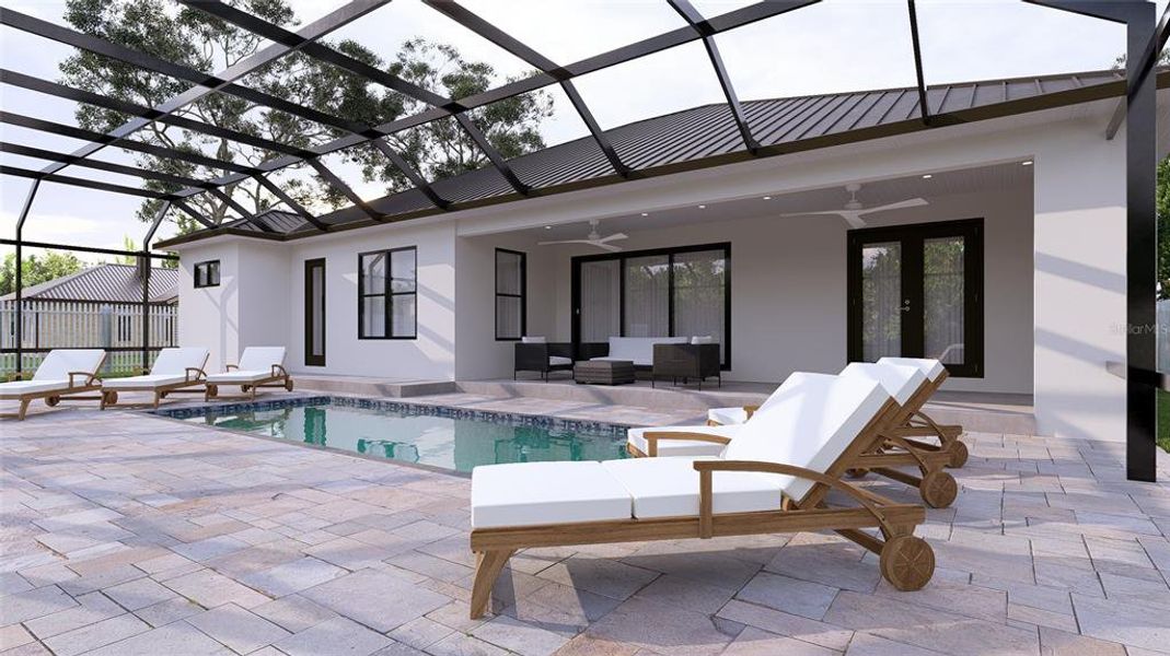 Exterior details and patio area of a home in , Rotonda West (Image 20).