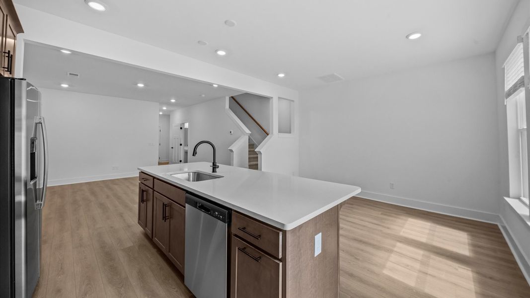Furnished interior view inside a new home in Hickory Heights, Greenville (Image 10). Furnished interior view inside a new home in Hickory Heights, Greenville (Image 10).