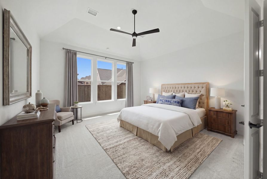 Furnished interior view inside a new home in Estates at Rockhill, Frisco (Image 19).