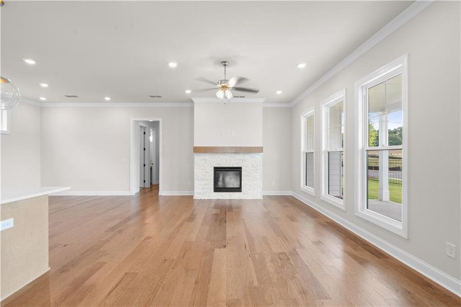 Spacious, unfurnished interior of a new home in Promenade at Sawnee Village, Cumming (Image 50).