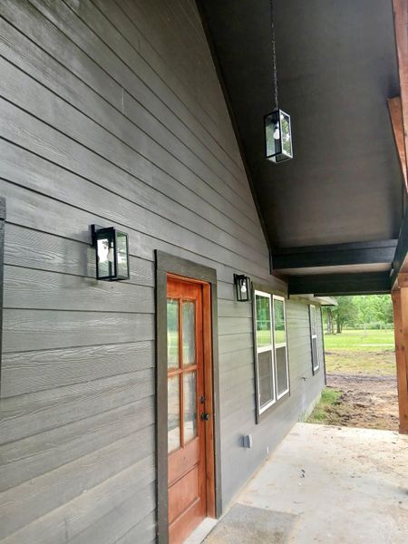 Under porch