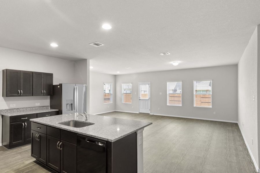 Furnished interior view inside a new home in Oaks at San Gabriel, Georgetown (Image 7).