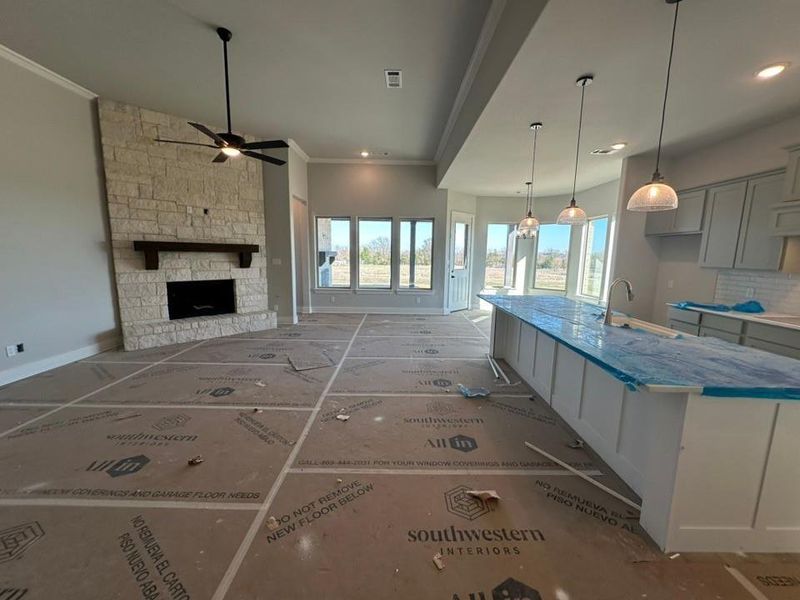 In-progress construction of a new home in Fannin Ranch, Leonard, TX (Image 12).