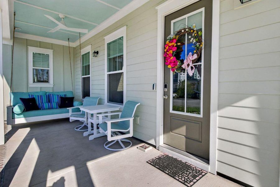 Exterior details and patio area of a home in Nexton, Summerville (Image 3). Exterior details and patio area of a home in Nexton, Summerville (Image 3).
