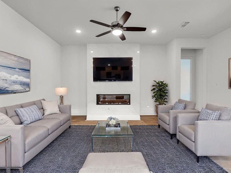 Furnished interior view inside a new home in Tompkins Reserve, Katy (Image 7).