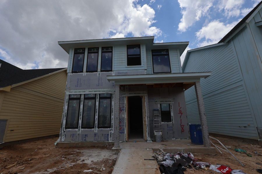 In-progress construction of a new home in Jubilee - Cottages Row Collection, Hockley, TX (Image 4). In-progress construction of a new home in Jubilee - Cottages Row Collection, Hockley, TX (Image 4).