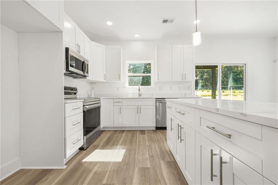 Furnished interior view inside a new home in , Covington (Image 8).