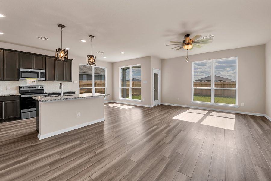 Representative furnished interior of a home built from the The 1651 by Stylecraft Builders in Arroyo Ranch, Seguin (Image 5). Representative furnished interior of a home built from the The 1651 by Stylecraft Builders in Arroyo Ranch, Seguin (Image 5).