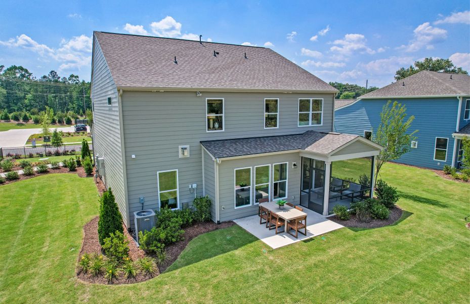 Exterior details and patio area of a home in Elmbrook, Indian Trail (Image 3).