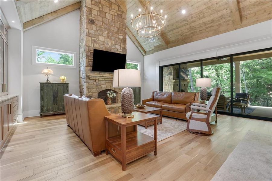 Furnished interior view inside a new home in , Dahlonega (Image 10).