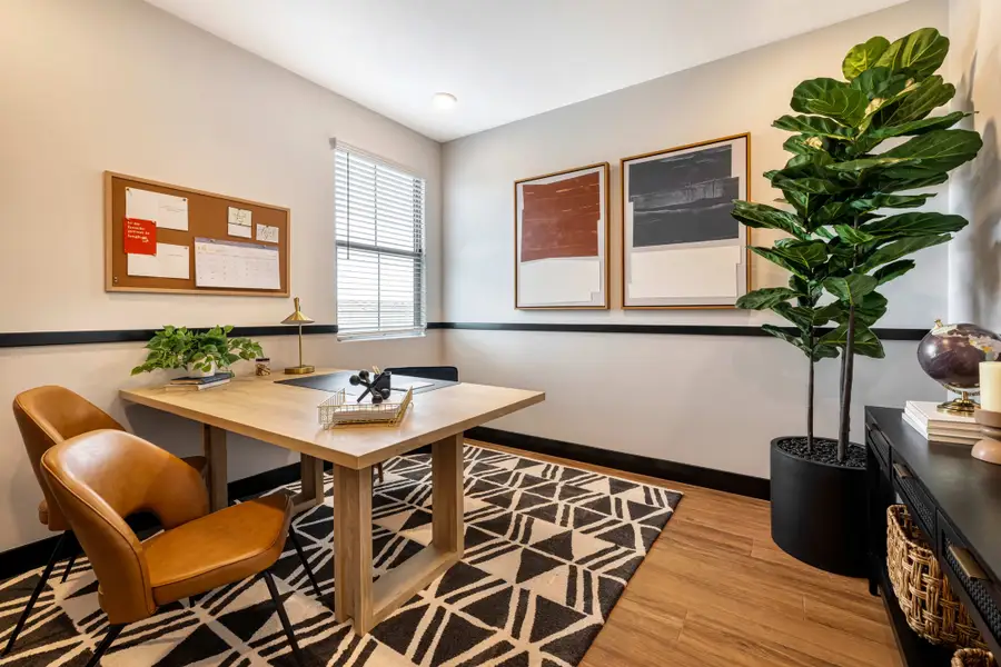 Representative furnished interior of a home built from the Tipton Plan 3507 by Tri Pointe Homes in Waterston Central, Gilbert (Image 12).