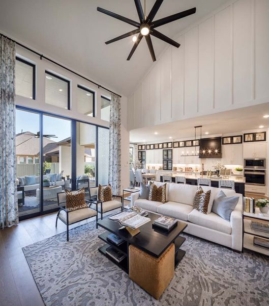Representative furnished interior of a home built from the 222G by Highland Homes in Santa Rita Ranch, Liberty Hill (Image 20).