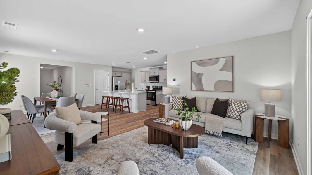 Furnished interior view inside a new home in Huffman Ridge, Hickory (Image 9).