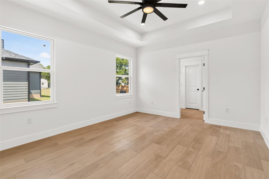 Primary bedroom without virtual staging