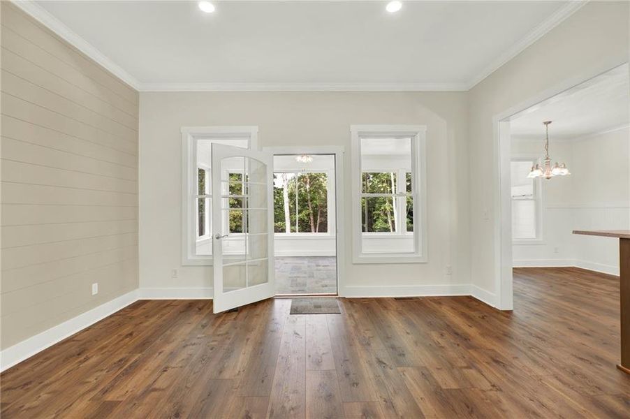 Spacious, unfurnished interior of a new home in , Canton (Image 49).