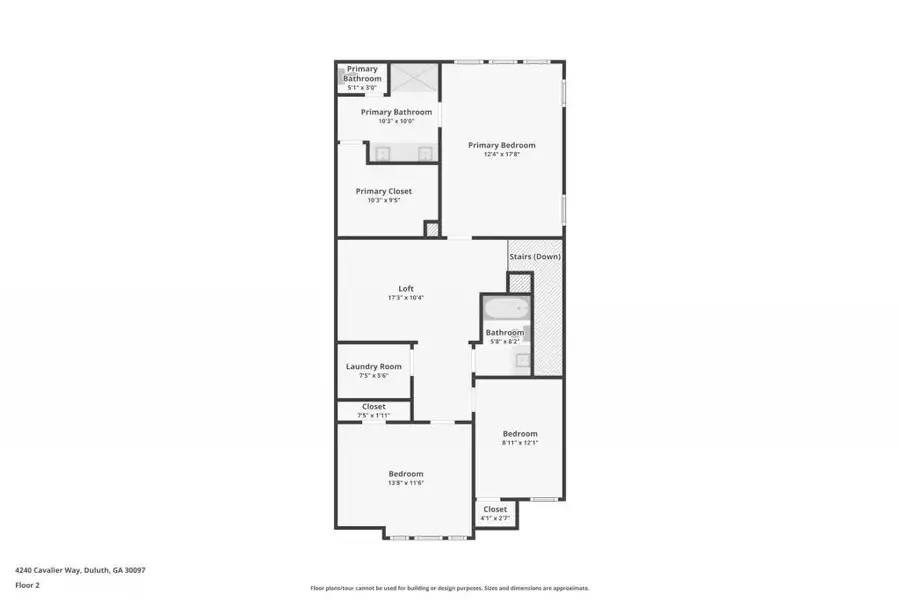 2D floor plan layout of this home in , Duluth, GA (Image 7). 2D floor plan layout of this home in , Duluth, GA (Image 7).