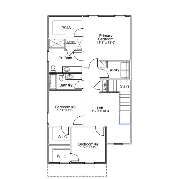 2D floor plan layout for the Kershaw - Genesis Value Collection by Mungo Homes in Central Creek, Goose Creek, SC (Image 3).