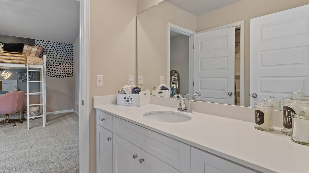 Representative furnished interior of a home built from the McKinley II by DRB Homes in Northcroft, Loganville (Image 32).