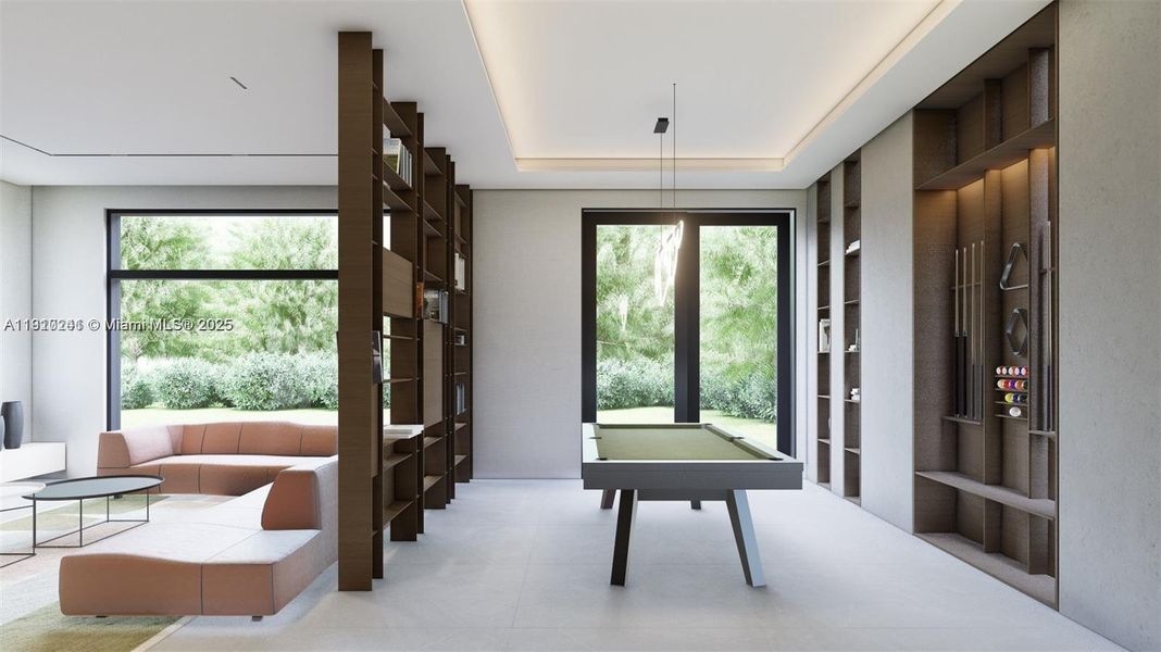 Furnished interior view inside a new home in , Miami (Image 3). Furnished interior view inside a new home in , Miami (Image 3).