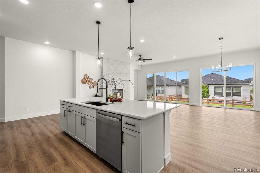 Furnished interior view inside a new home in Wolf Ranch - Enclave Collection, Colorado Springs (Image 33).