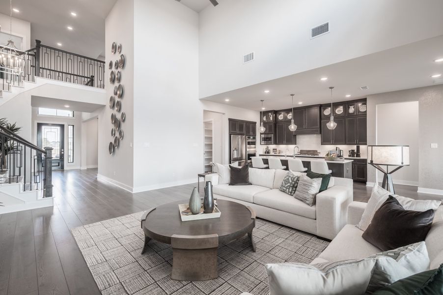 Representative furnished interior of a home built from the Bogata by Tri Pointe Homes in Harvest Green, Richmond (Image 82).