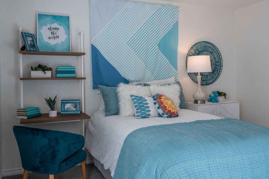 Representative furnished interior of a home built from the 2527 by KB Home in Knox Ridge, Converse (Image 12).