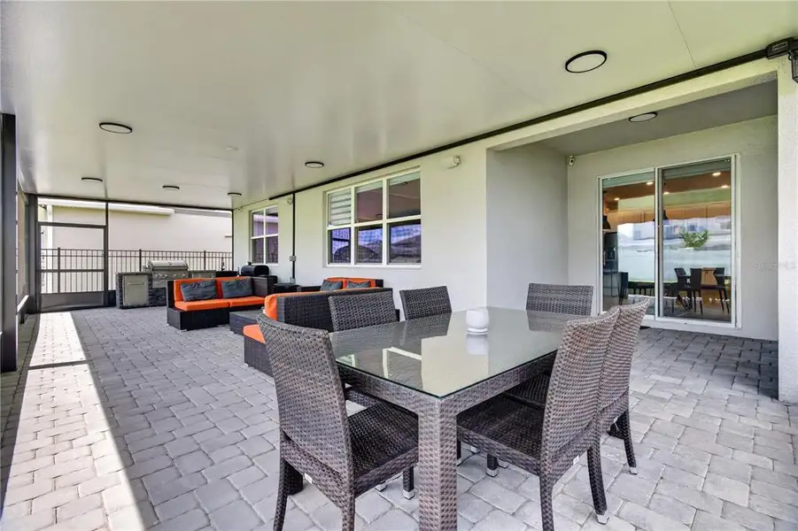 Exterior details and patio area of a home in EverBe, Orlando (Image 3). Exterior details and patio area of a home in EverBe, Orlando (Image 3).