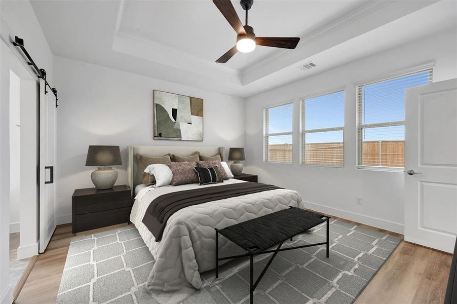 Furnished interior view inside a new home in Creekshaw, Royse City (Image 11).