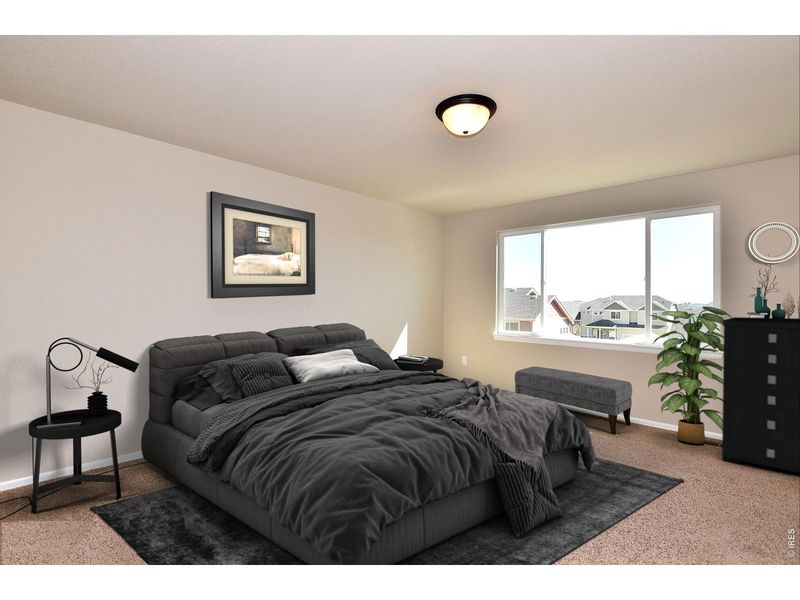 Furnished interior view inside a new home in Union Colony West, Greeley (Image 9).
