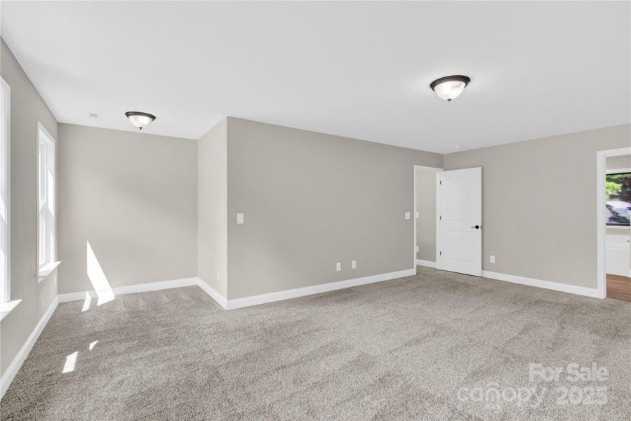 Primary Bedroom w/ bump out for office/exercise/flex space.