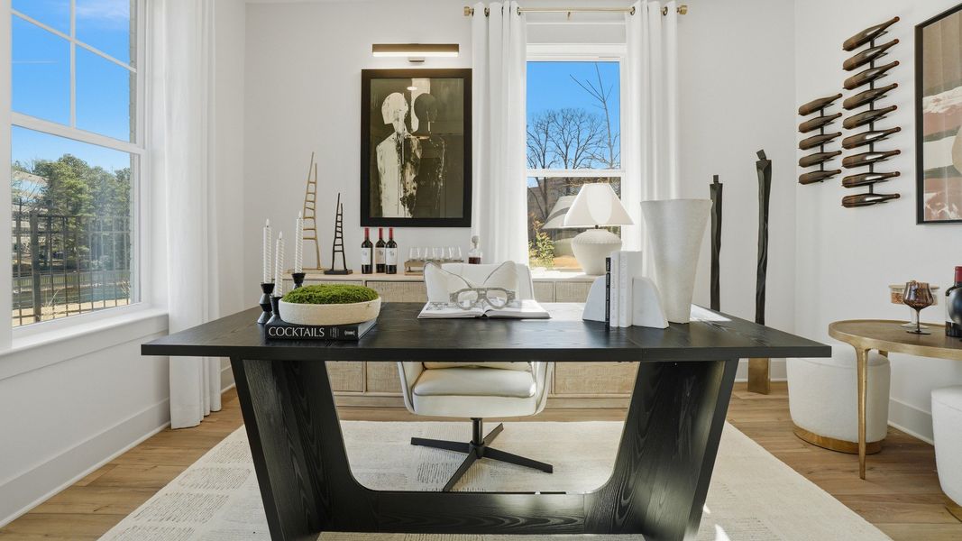 Representative furnished interior of a home built from the Seaton by DRB Homes in The Eighteen, Atlanta (Image 8). Representative furnished interior of a home built from the Seaton by DRB Homes in The Eighteen, Atlanta (Image 8).