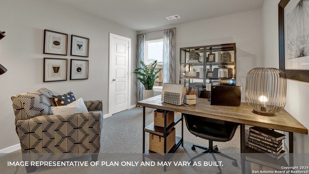 Furnished interior view inside a new home in Trace, San Marcos (Image 12).