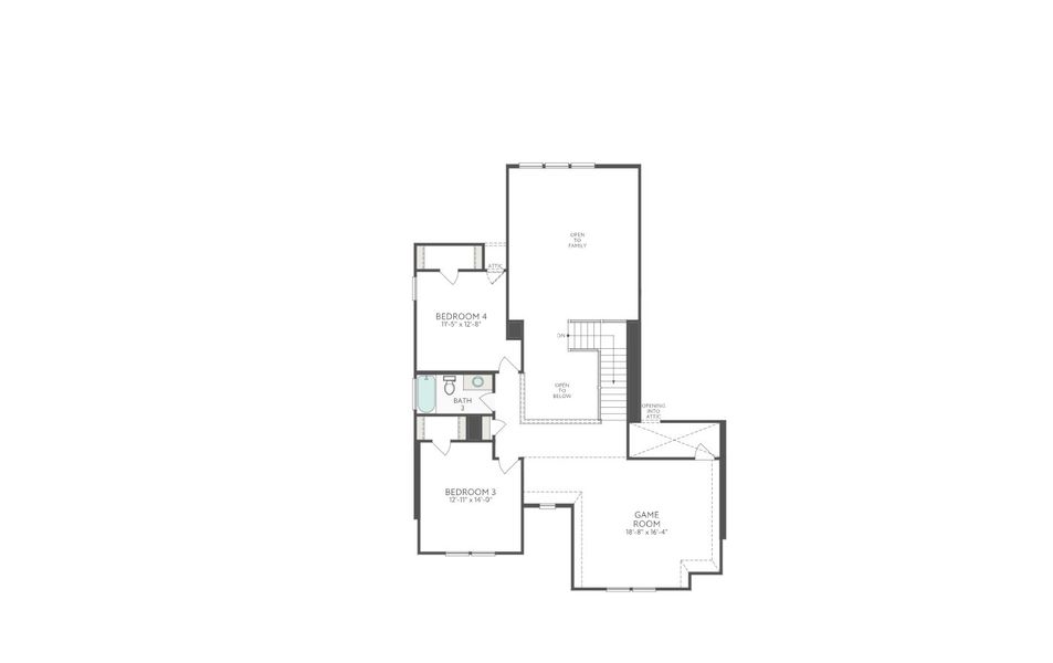 2D floor plan layout for the Verdin by Tri Pointe Homes in Cascade at Azalea Trails, Cypress, TX (Image 27). 2D floor plan layout for the Verdin by Tri Pointe Homes in Cascade at Azalea Trails, Cypress, TX (Image 27).