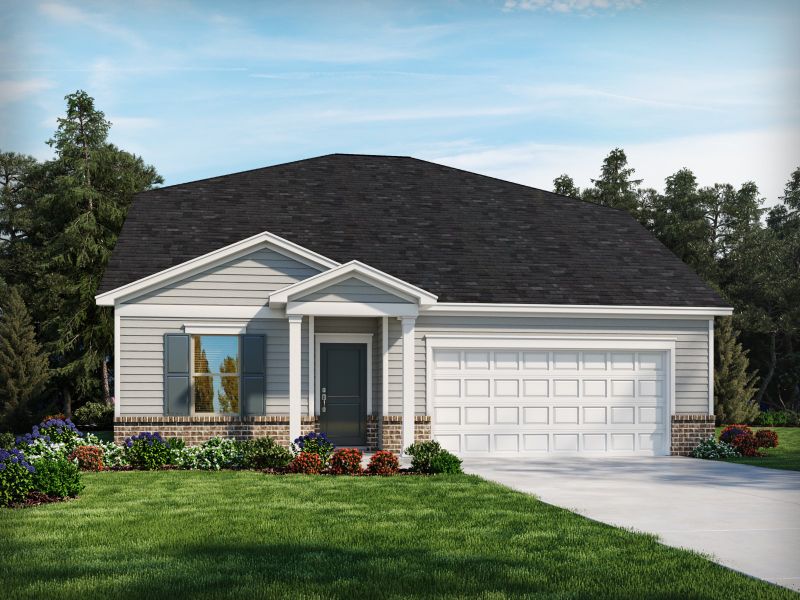 Representative exterior photo of a completed home built from the Manchester by Meritage Homes in Waltons Grove, Mount Juliet, TN (Image 2).