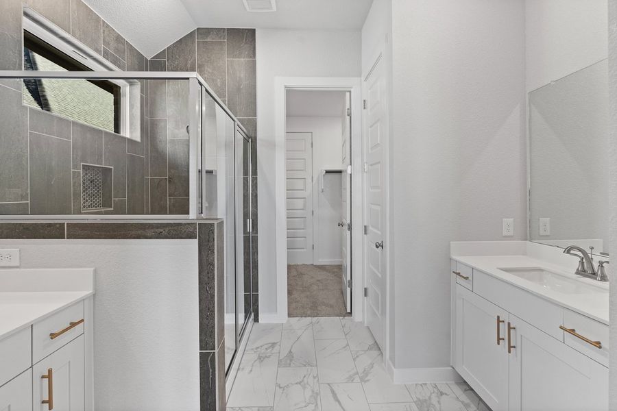 Furnished interior view inside a new home in The Grove at Blackhawk, Pflugerville (Image 13). Furnished interior view inside a new home in The Grove at Blackhawk, Pflugerville (Image 13).