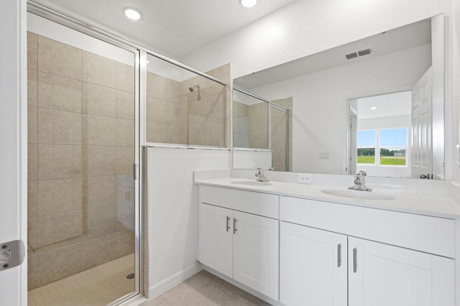 Furnished interior view inside a new home in Highfield at Twisted Oaks, Wildwood (Image 8).